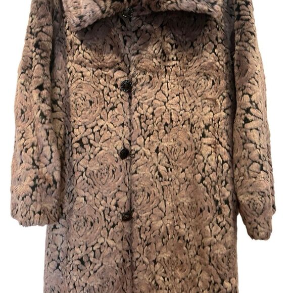 Purple vintage style faux fur coat - Picture 4 of 4